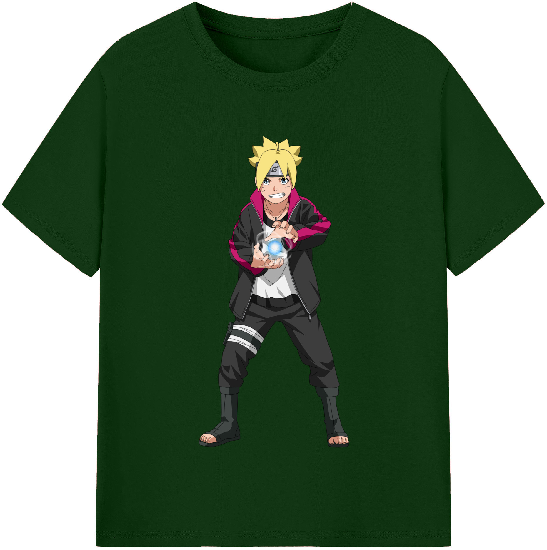 （画像用） NARUTO -ナルト- うずまき ボルト Uzumaki Boruto 綿100％半袖Tシャツ（フロントプリント）